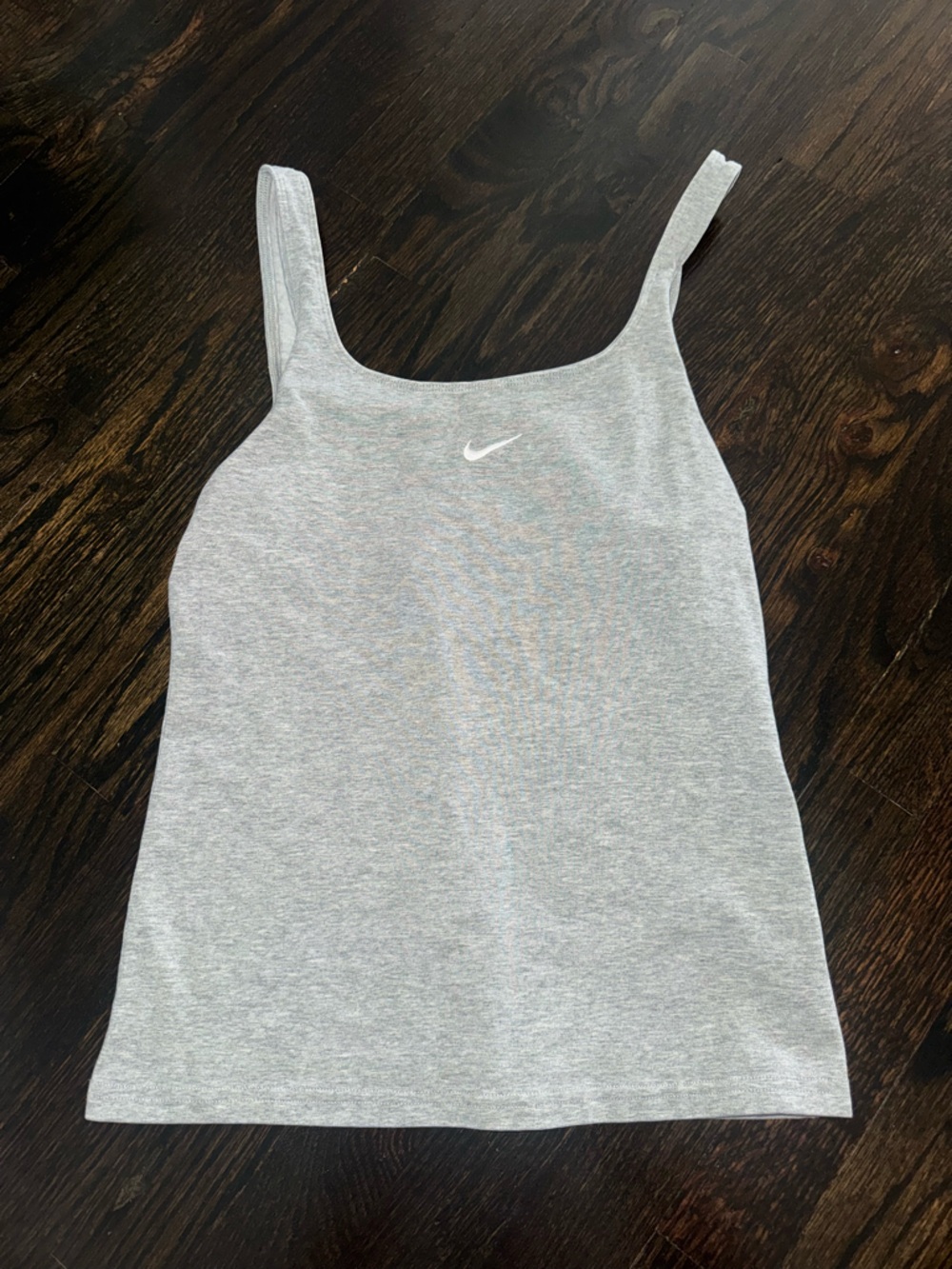 Nike Light Gray Tank with White Swoosh